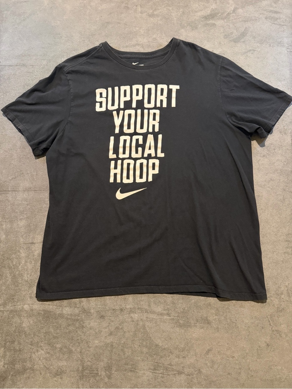 Nike Black Short-Sleeve 'Support Your Local Hoop' Graphic Tee